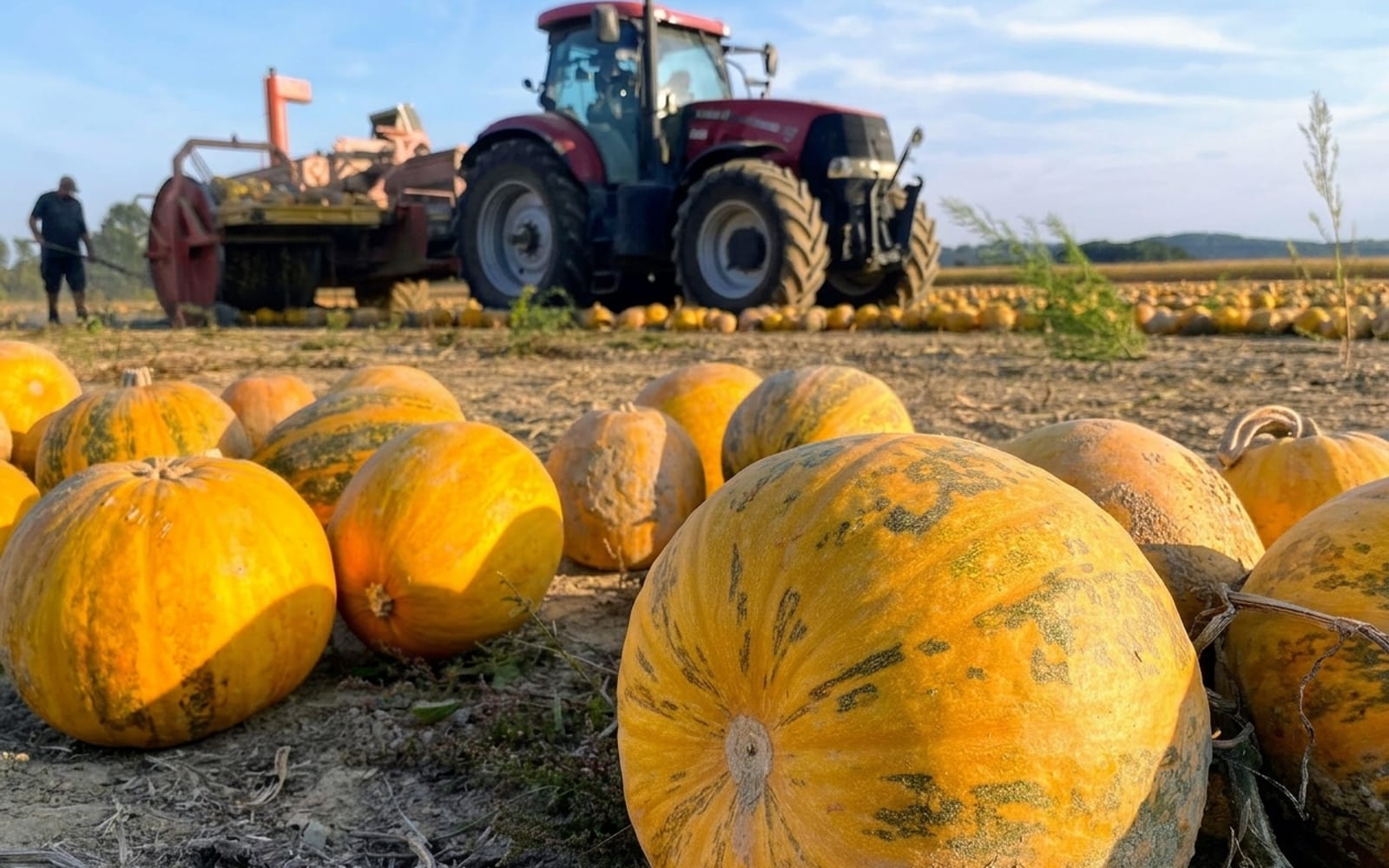 Jour de récolte au champ de courges – galerie 1