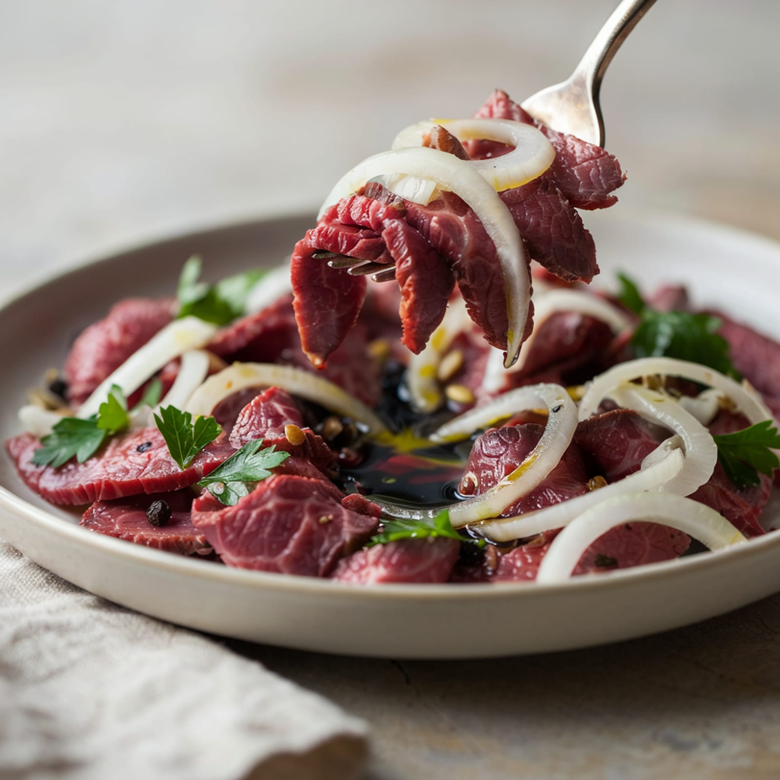 Salade de bœuf aigrelette à l'huile de courge – galerie 2