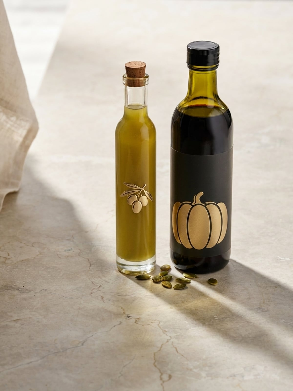 Huile de courge vs huile d'olive