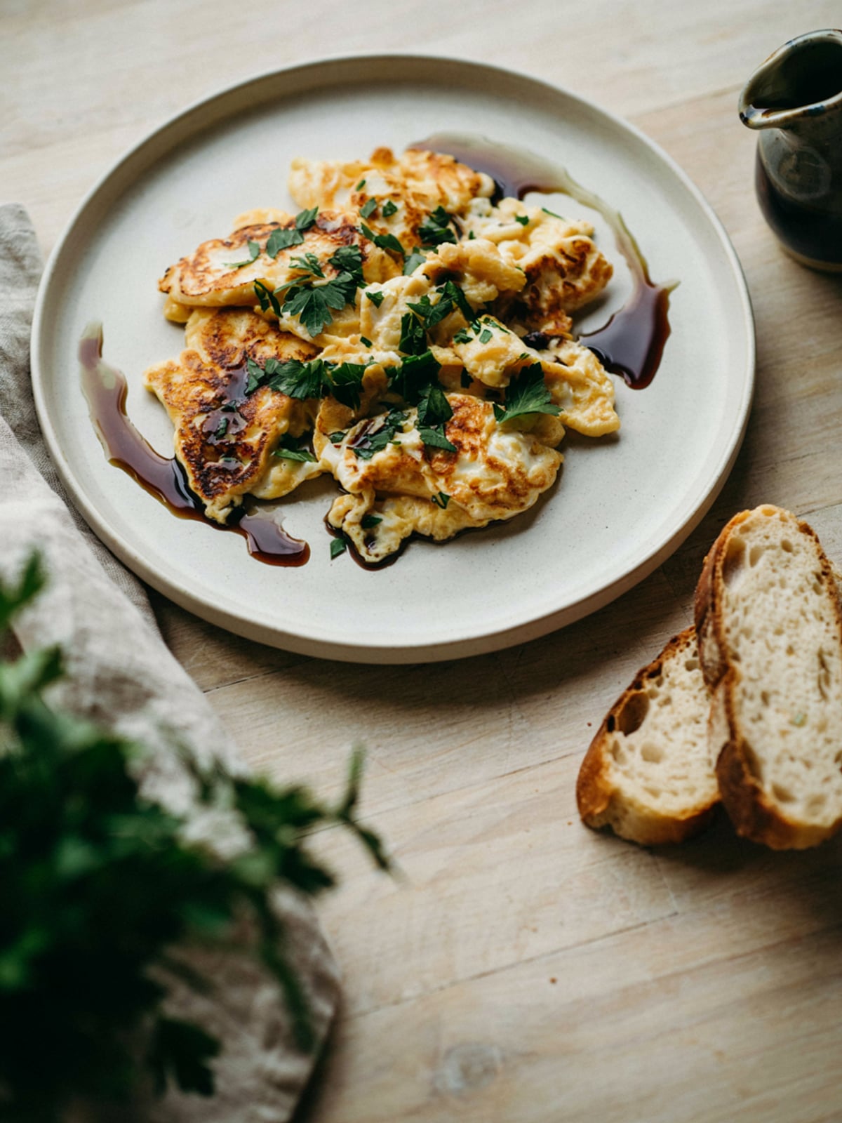 Huile de courge avec les œufs