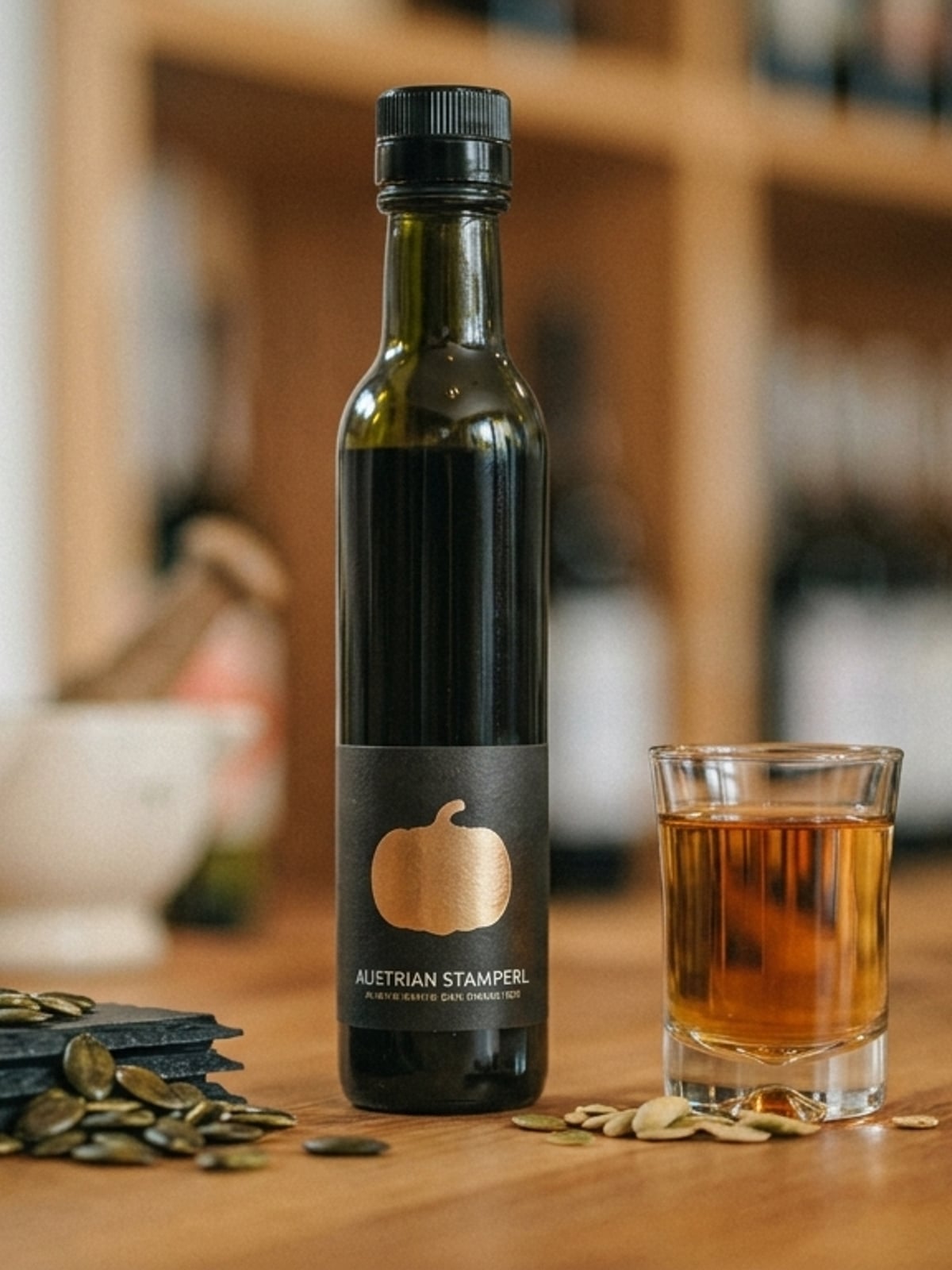 Liqueur à l'huile de courge maison