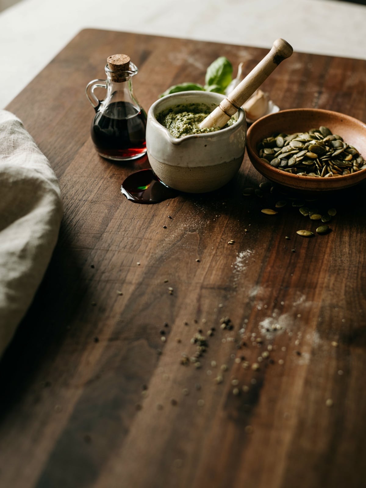 Pesto à l’huile de pépins de courge