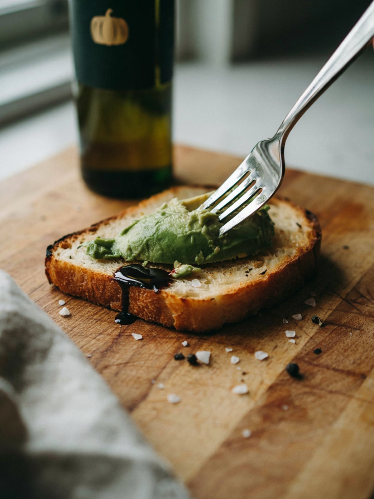 Toast avocat à l'huile de courge
