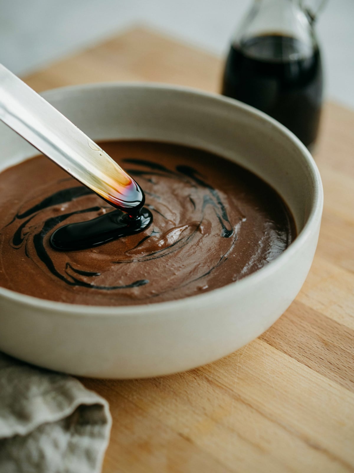 Mousse au chocolat à l'huile de courge