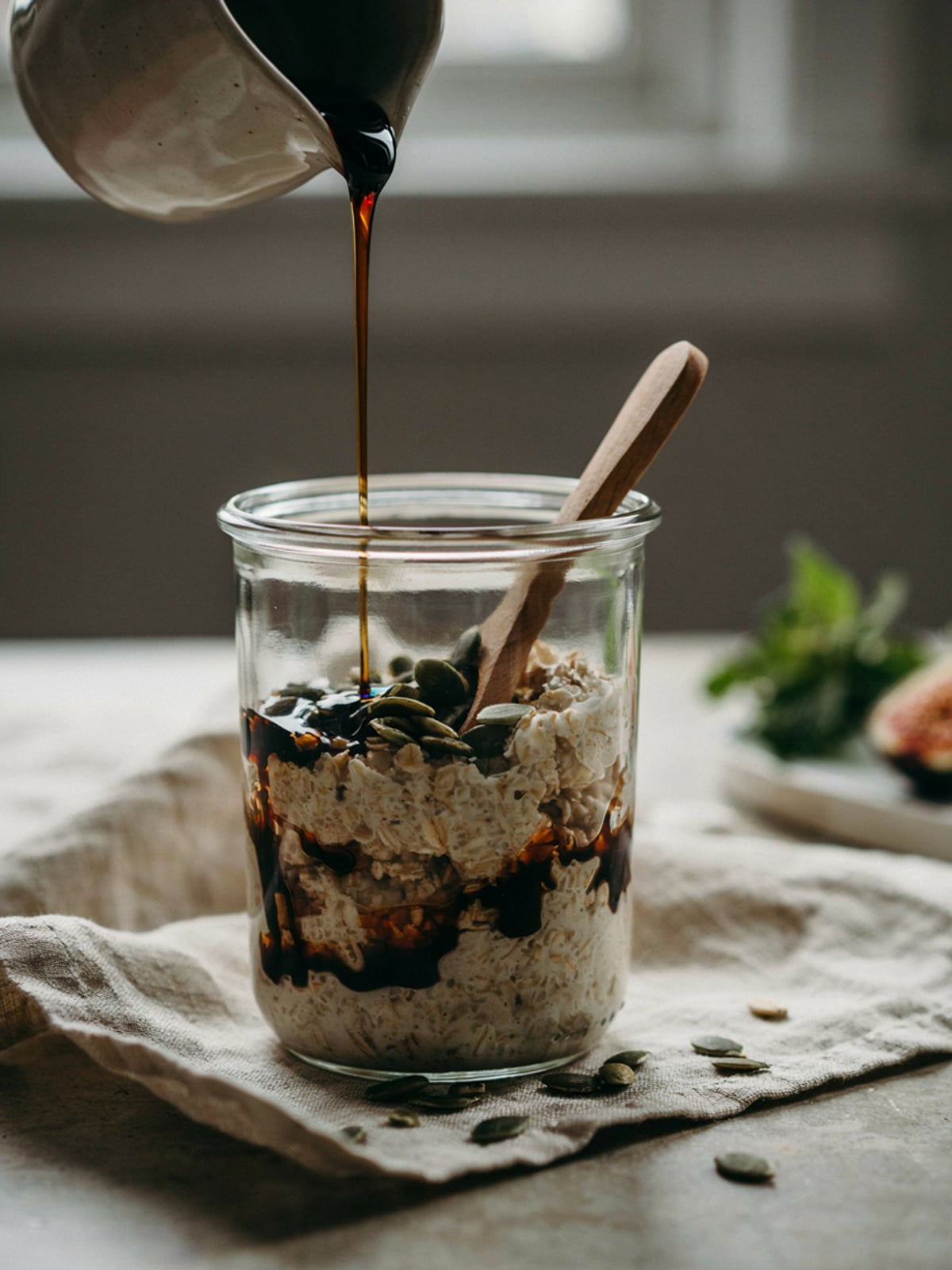 Overnight oats à l'huile de courge
