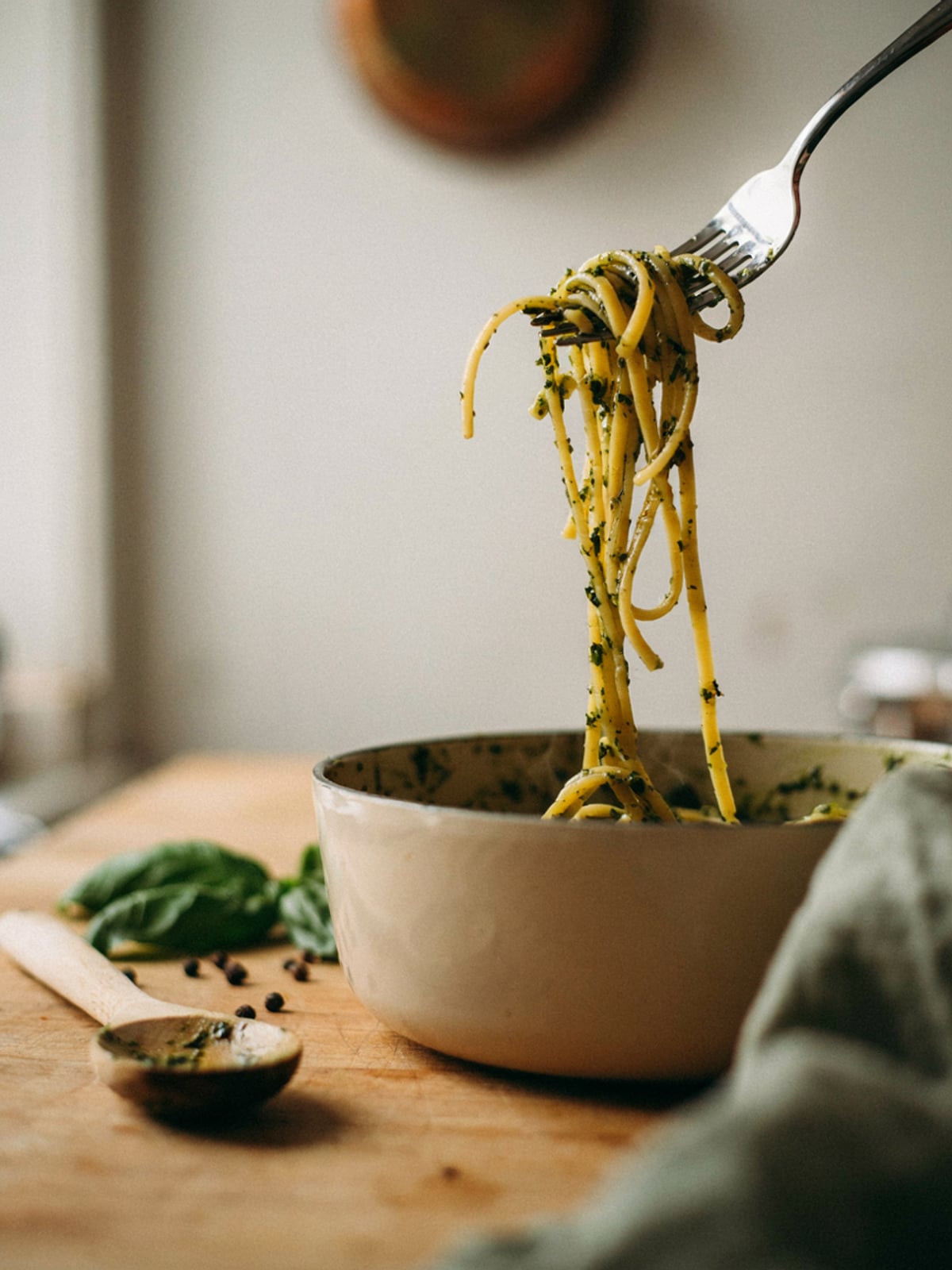 Pesto aux Graines de Courge, sur Pâtes