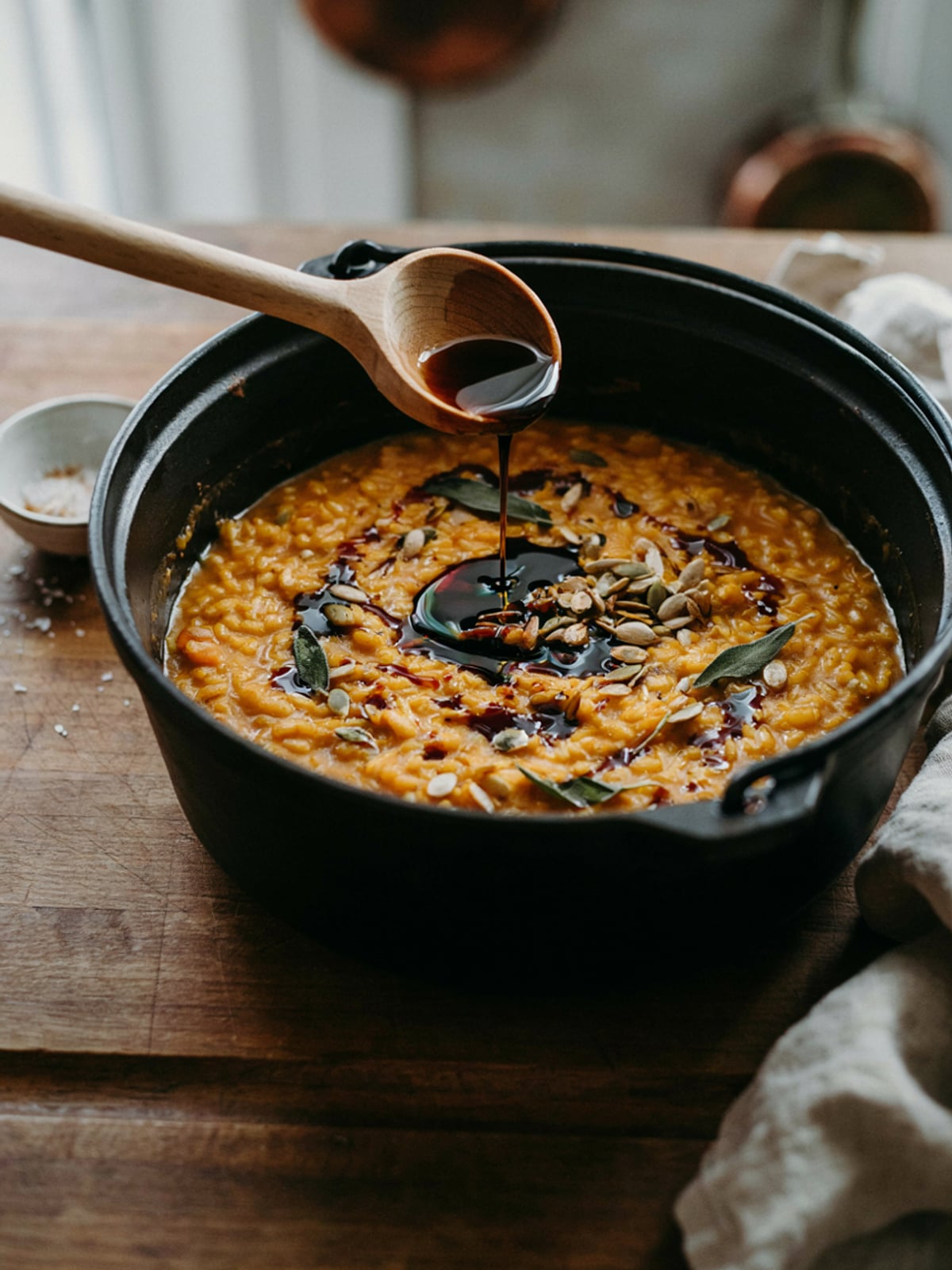 Risotto à l'huile de courge