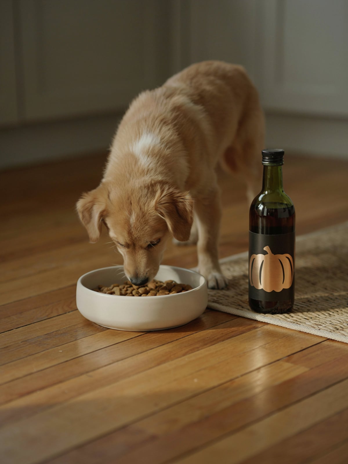 Huile de courge pour chiens