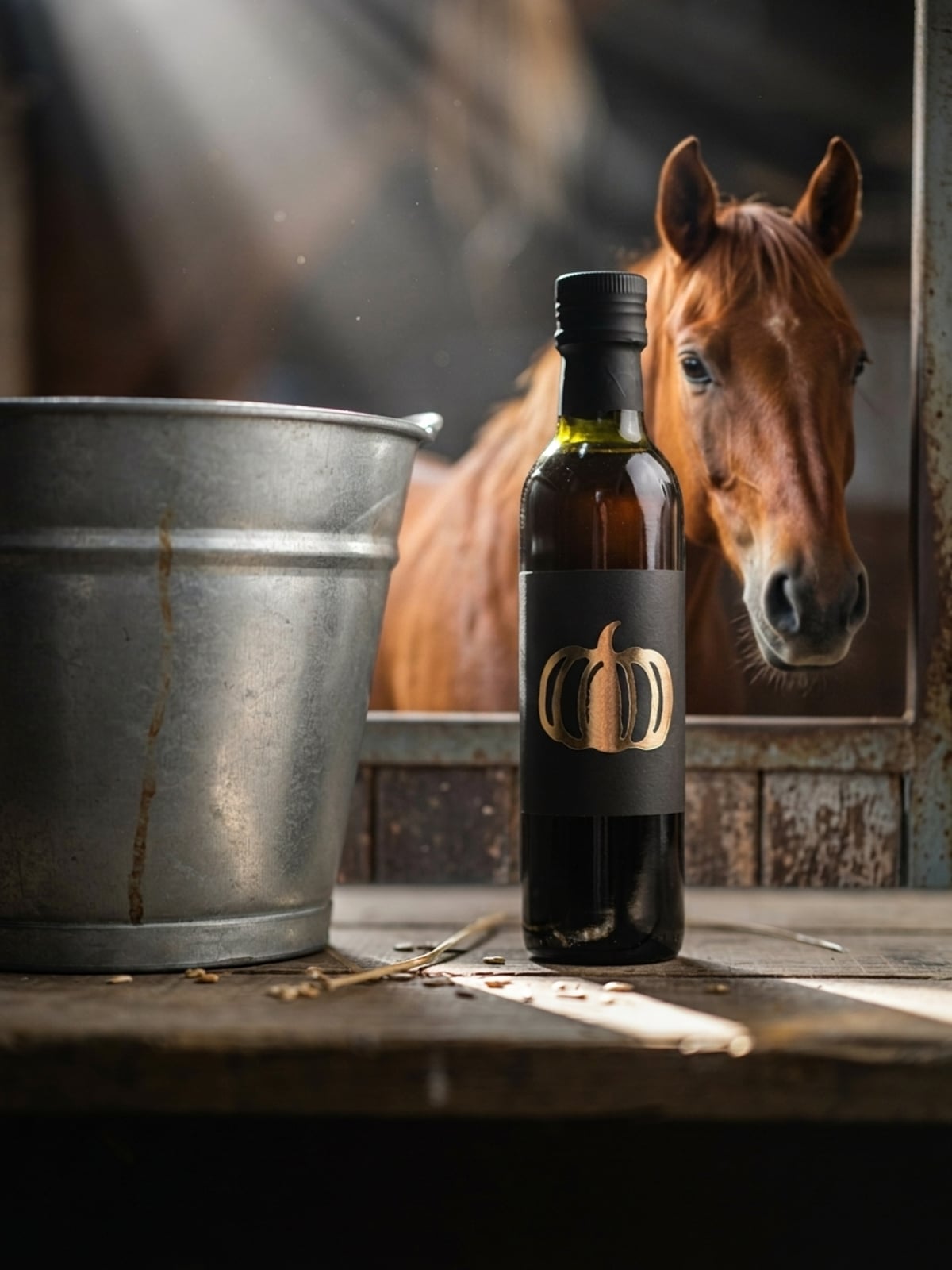 Huile de Courge pour les Chevaux